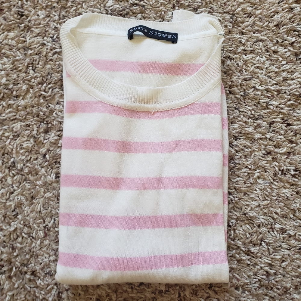 2 For $25: Fun pink sleeveless blouse